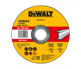 DW4549AIA-AE - Disco de desbaste cóncavo para metal 230 x 6 x 22.23 mm