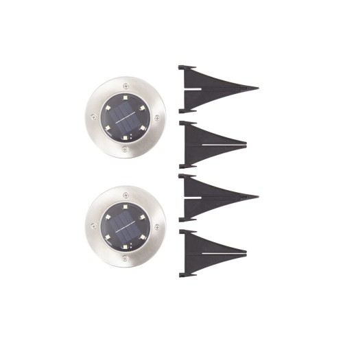 2 LAMPARAS SOLARES DE 4 LEDS 6500K IP44 XANLITE EG-PACK2SPSO4