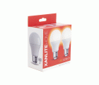 2 BOMBILLAS LED NEUTRO E27 806LM 60W XANLITE PACK2EE806GCW