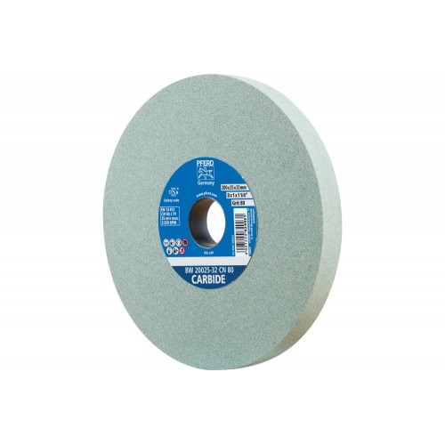 Muela abrasiva Ø 200x25 mm, agujero Ø 32 mm SiC80 para materiales duros, por ejemplo, metal duro