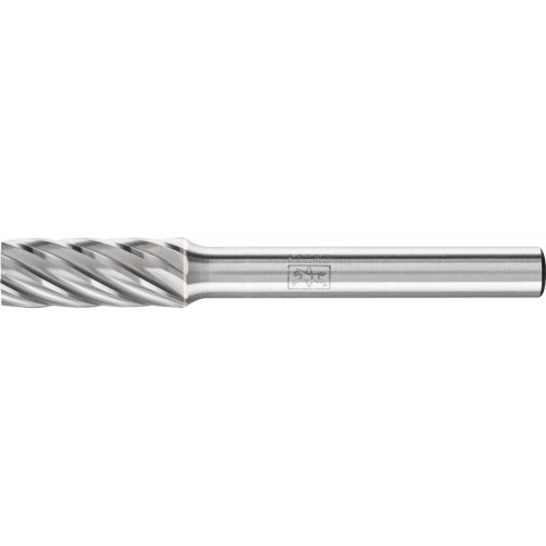 Fresa de metal duro de alto rendimiento INOX cilíndrica ZYA Ø 08x20 mm, mango Ø 6 mm, para acero inoxidable