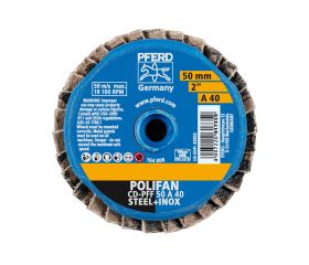 Mini-POLIFAN COMBIDISC, corindón CD Ø 50 mm A40 para aplicaciones universales