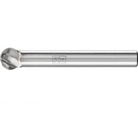 Fresa de metal duro de alto rendimiento ALU esférica KUD Ø 08x07 mm, mango Ø 6 mm, para aluminio/metales no férricos