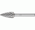 Fresa de metal duro de alto rendimiento STEEL ojival SPG Ø 12x25 mm, mango Ø 6 mm, para acero