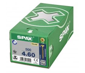 CABEZA MÚLTIPLE PLANA SPAX T-STAR PLUS T20 ROSCA PARCIAL YELLOX 500 UD.