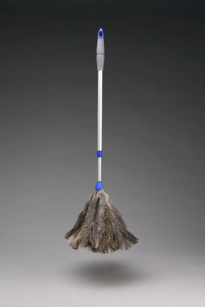 Tradineur - Plumero extensible premium con plumas de avestruz más largas -  Extensible de 58 a 103 cm - Perfecto para limpiar zon