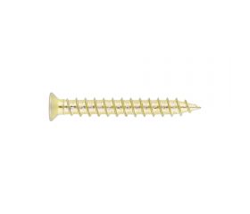 [CP PVC-30] Tornillos para carpintería de PVC. Bicromatado. Tornillo de reparación, diámetro de cabeza de 7,5 mm