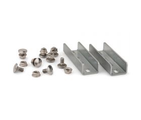 [CP EMP-XSD] Perfiles, uniones, guías y empalmes para estructura de apoyo. Empalme INDEXTRUT solar con tornillo DIN-603 A2 y tuerca DIN-6923 A2. Válido para guía GP-XS