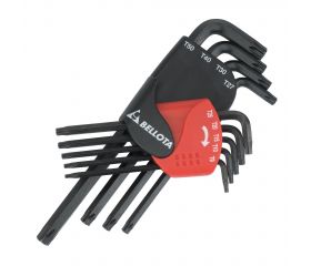 Juego 9 Llaves Torx Inviolables Pavonadas / 6459-9 TIP