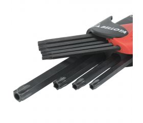 Juego 9 Llaves Torx Inviolables Pavonadas / 6459-9 TIP