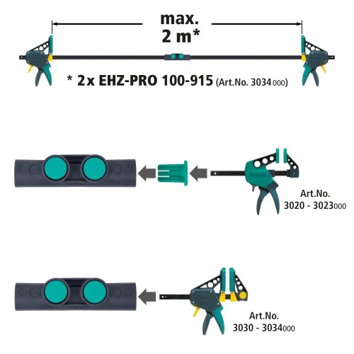 Adaptador para sargentos monomanuales Connector PRO/Easy