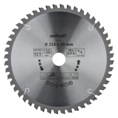 1 disco de sierra de corte e ingleteado CT 48 dientes ø254mm