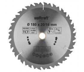 1 disco de sierra circular CT, 22 dientes ø180 mm
