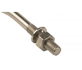 Abarcón inox A2 M6 - Ø28 (3/4")