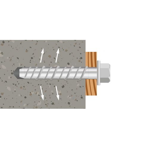 Desa tork HD cabeza hexagonal Ø10 / M12 x 75