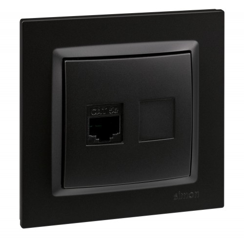 RJ45 CAT.5e NEGRO SIMON 10