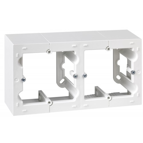 CAJA DOBLE DE SUPERFICIE BLANCO SIMON 10