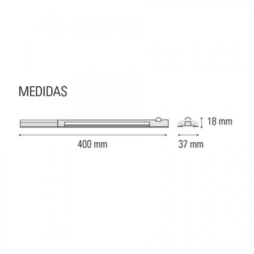 REGLETA LED CRESIDA CON DETECCIÓN DE MOVIMIENTO Y CREPUSCULAR ESPECIAL ARMARIOS 2,5W 90 LÚMENES LUZ FRÍA Simon