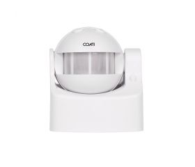 DETECTOR PIR DE PRESENCIA DE 180º Y 10 METROS CON LUZ AJUSTABLE IP44 220/240V Coati