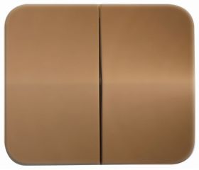 SIMON 75 tapa enchufe bipolar bronce