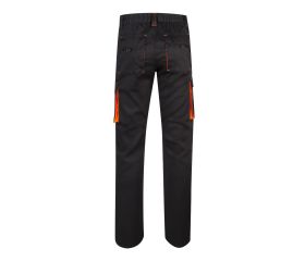 103008S.PANTALÓN STRETCH BICOLOR NEGRO/NARANJA FLÚOR 34