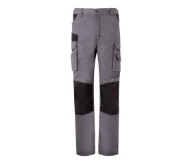 103011B.PANTALÓN CANVAS BICOLOR GRIS/NEGRO 2XL