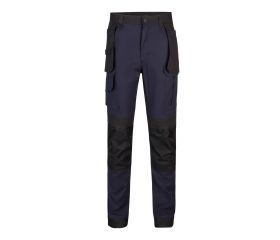 103019S.PANTALÓN CANVAS STRETCH AZUL NAVY/NEGRO L