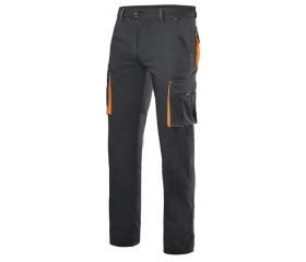 103024S.PANTALÓN STRETCH BICOLOR NEGRO/NARANJA 38