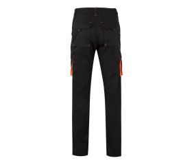 103024S.PANTALÓN STRETCH BICOLOR NEGRO/NARANJA 38