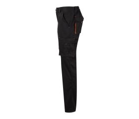 103024S.PANTALÓN STRETCH BICOLOR NEGRO/NARANJA 38