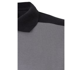 105519S.POLO STRETCH BICOLOR MC GRIS/NEGRO 2XL