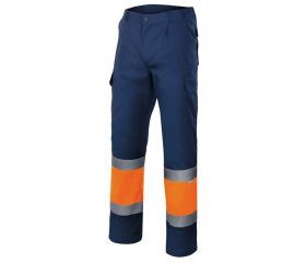 157.PANTALÓN BICOLOR AV AZUL MARINO/NARANJA FLÚOR S