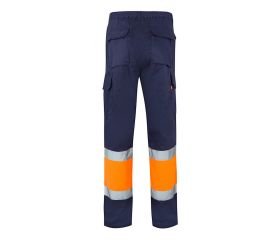 157.PANTALÓN BICOLOR AV AZUL MARINO/NARANJA FLÚOR S