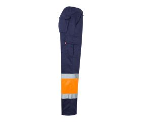 157.PANTALÓN BICOLOR AV AZUL MARINO/NARANJA FLÚOR S