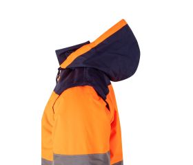 161.CAZADORA BICOLOR AV AZUL MARINO/NARANJA FLÚOR 2XL