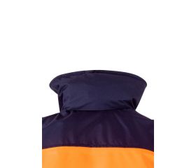 161.CAZADORA BICOLOR AV AZUL MARINO/NARANJA FLÚOR 2XL