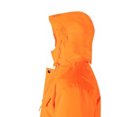 166.PARKA BICOLOR AV AZUL MARINO/NARANJA FLÚOR 2XL