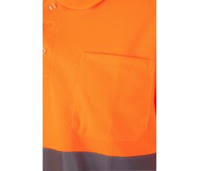 172.POLO MC AV NARANJA FLÚOR 2XL