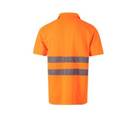 172.POLO MC AV NARANJA FLÚOR 2XL