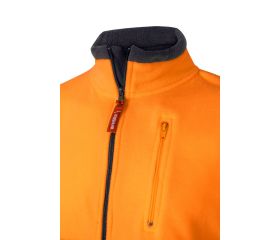 182.FORRO POLAR BICOLOR AV AZUL MARINO/NARANJA FLÚOR 2XL