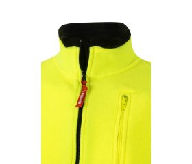 183.CHAQUETA POLAR BICOLOR AV NEGRO/AMARILLO FLÚOR 2XL