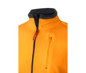 183.CHAQUETA POLAR BICOLOR AV AZUL MARINO/NARANJA FLÚOR L