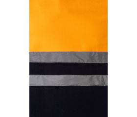 183.CHAQUETA POLAR BICOLOR AV AZUL MARINO/NARANJA FLÚOR S