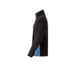 201504.CHAQUETA POLAR BICOLOR NEGRO/CELESTE 2XL