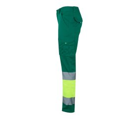 303002S.PANTALÓN STRETCH BICOLOR AV VERDE/AMARILLO FLÚOR 2XL