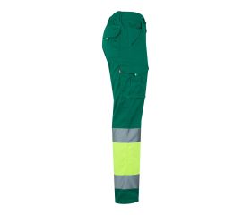 303002S.PANTALÓN STRETCH BICOLOR AV VERDE/AMARILLO FLÚOR 2XL