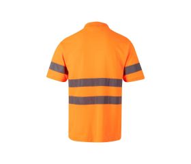 305512.POLO ALGODÓN MC AV NARANJA FLÚOR 2XL