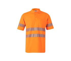 305522.POLO ALGODÓN MC RS NARANJA FLÚOR 2XL