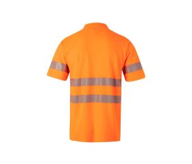 305522.POLO ALGODÓN MC RS NARANJA FLÚOR 2XL