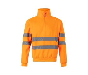 305702.SUDADERA CREMALLERA AV NARANJA FLÚOR 2XL